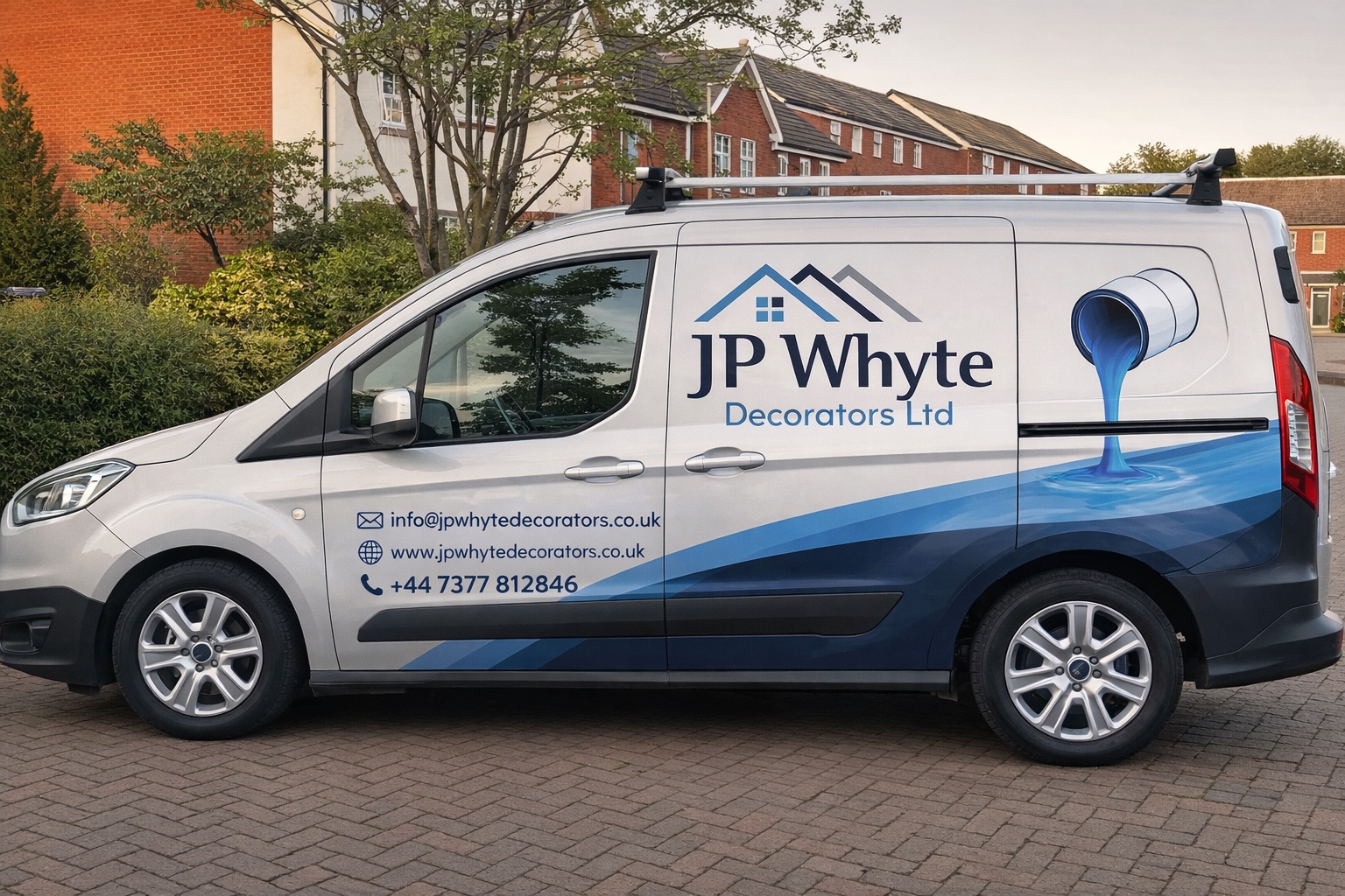 JP Whyte Decorators branded van