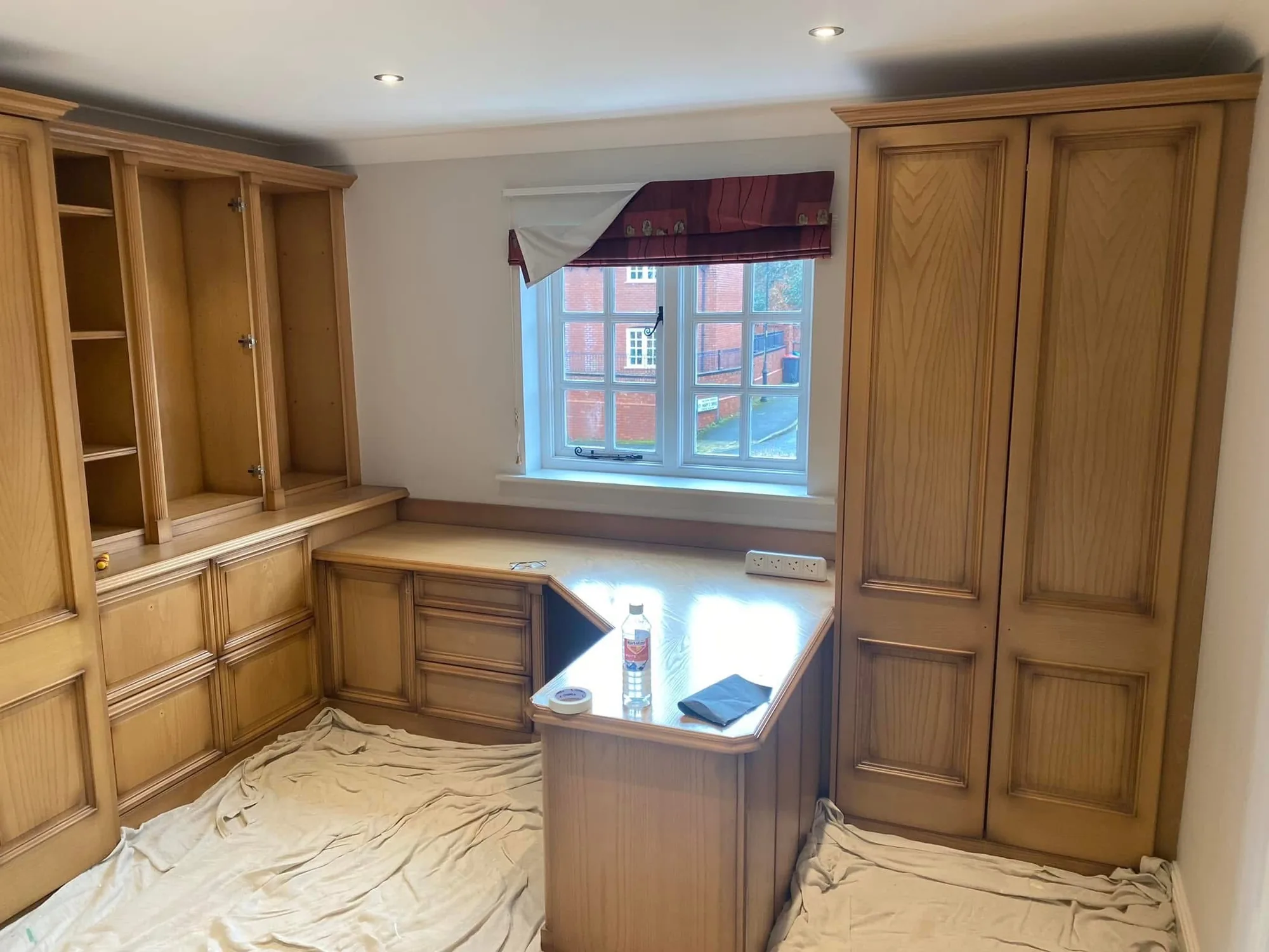Fitted furniture painting before & after before