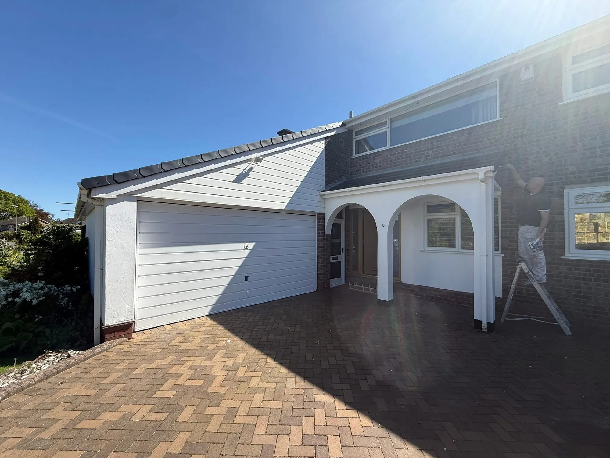 Exterior house repaint in Cheshire