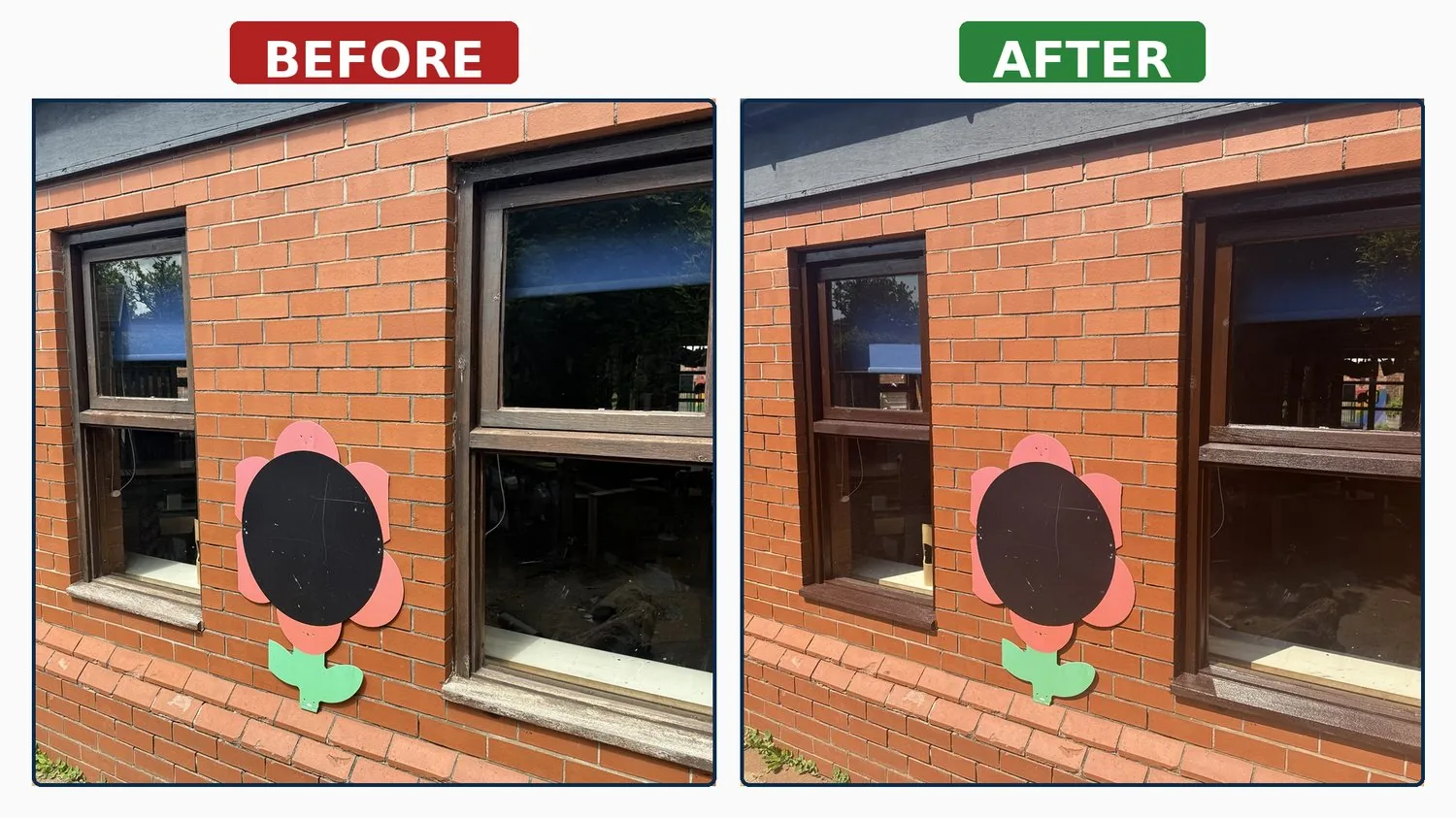 Additional school window before & after