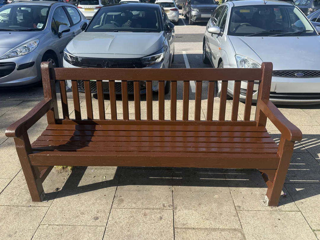 First bench after redecoration.