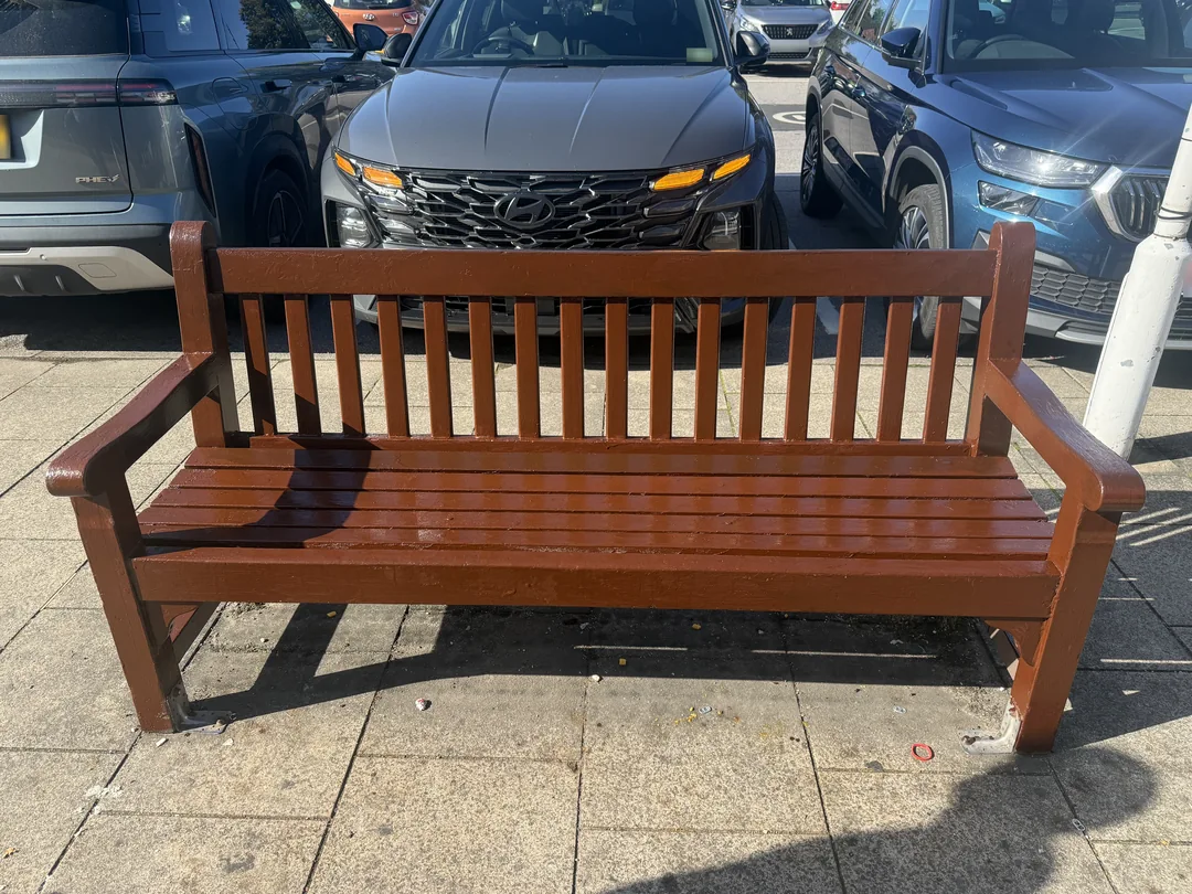 Second bench after redecoration.