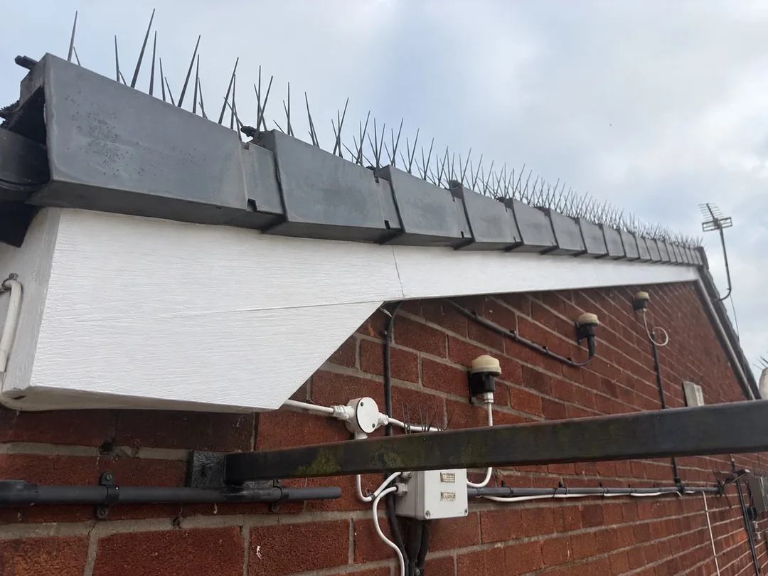 The same gable fascia after preparation and redecoration.