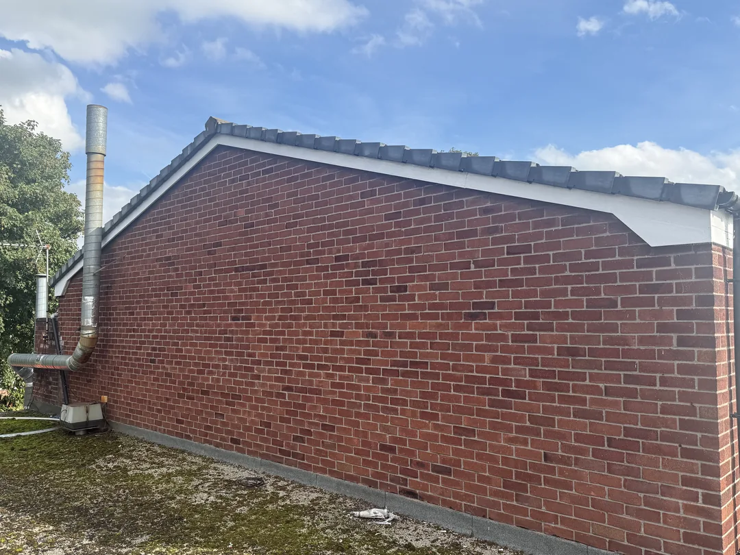 Second gable and fascia after redecoration.