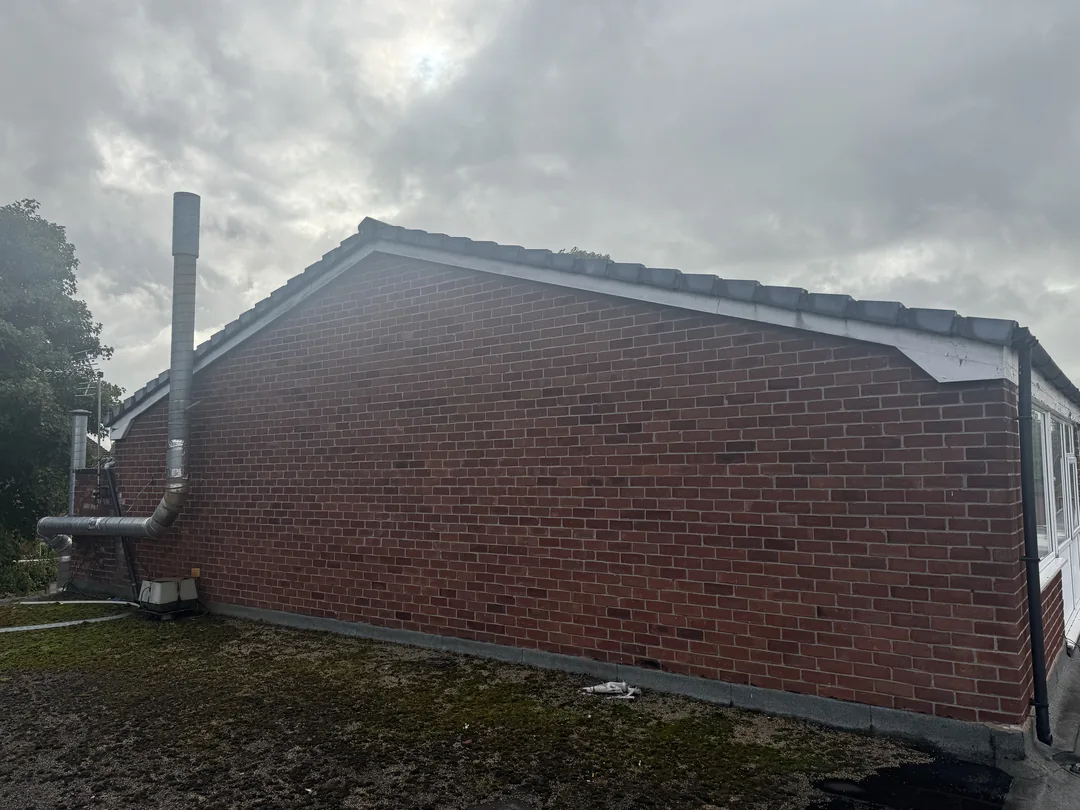 Second gable and fascia before redecoration.