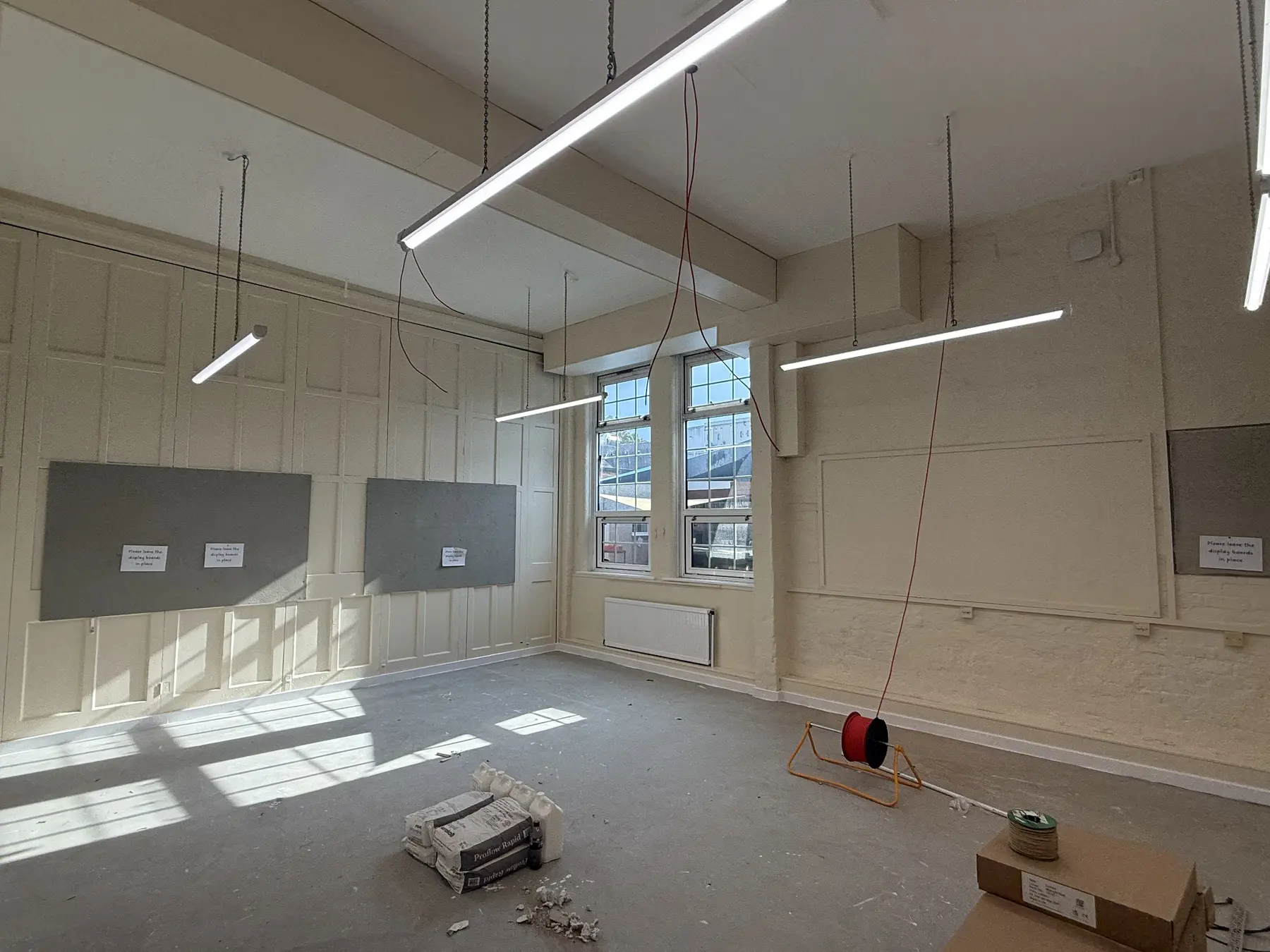 Finished first classroom after decorating in Nantwich