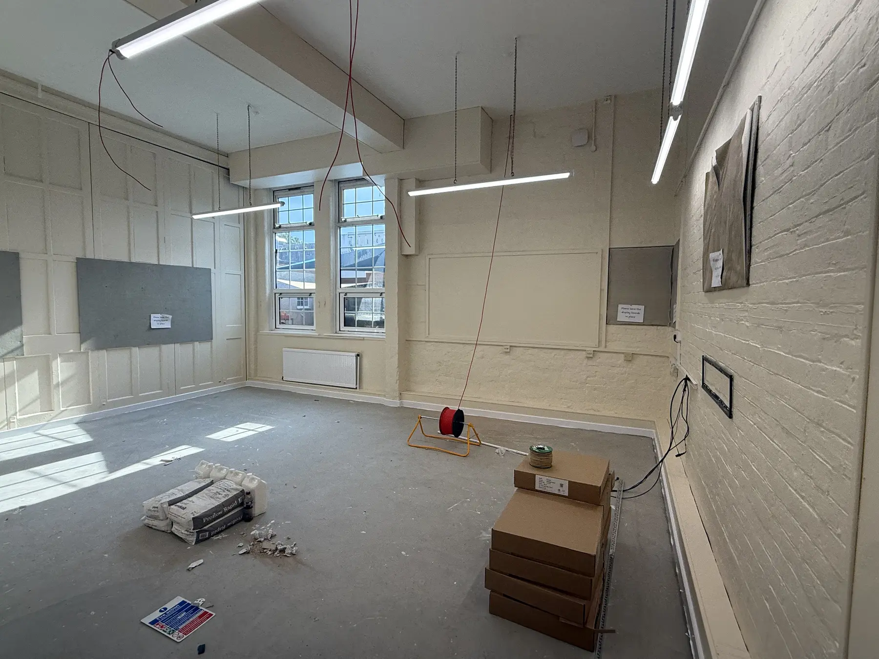 Wide completed view of classroom one in Nantwich