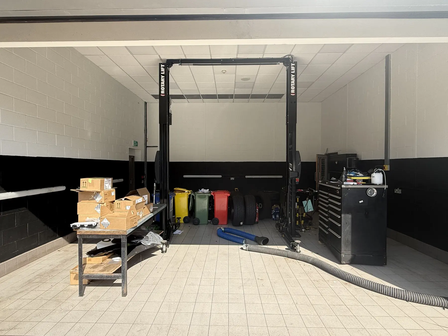 Wide finished view of Range Rover workshop bay two