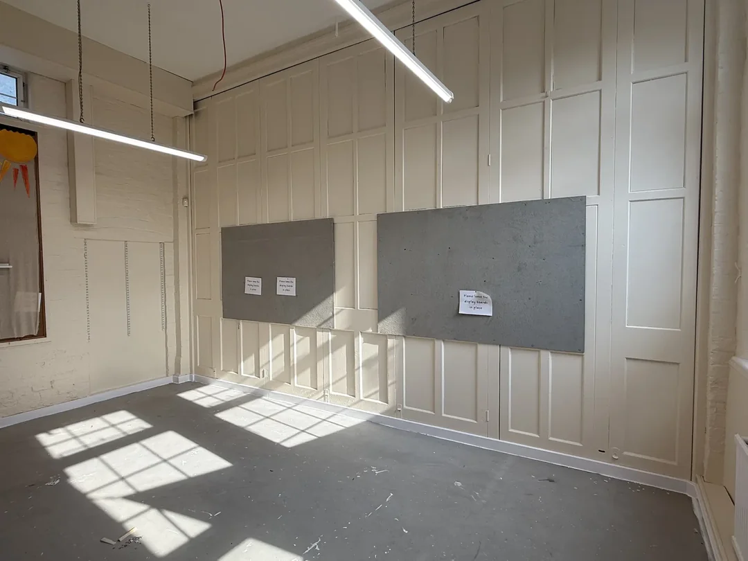 Classroom panelling — after