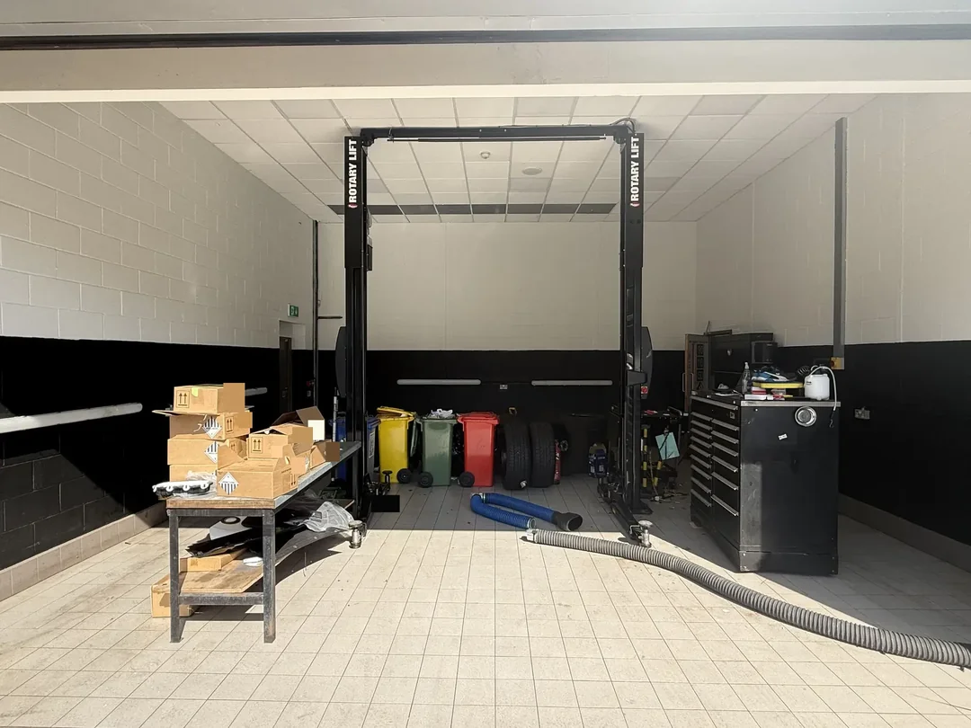 Wide finished view of Range Rover workshop bay two